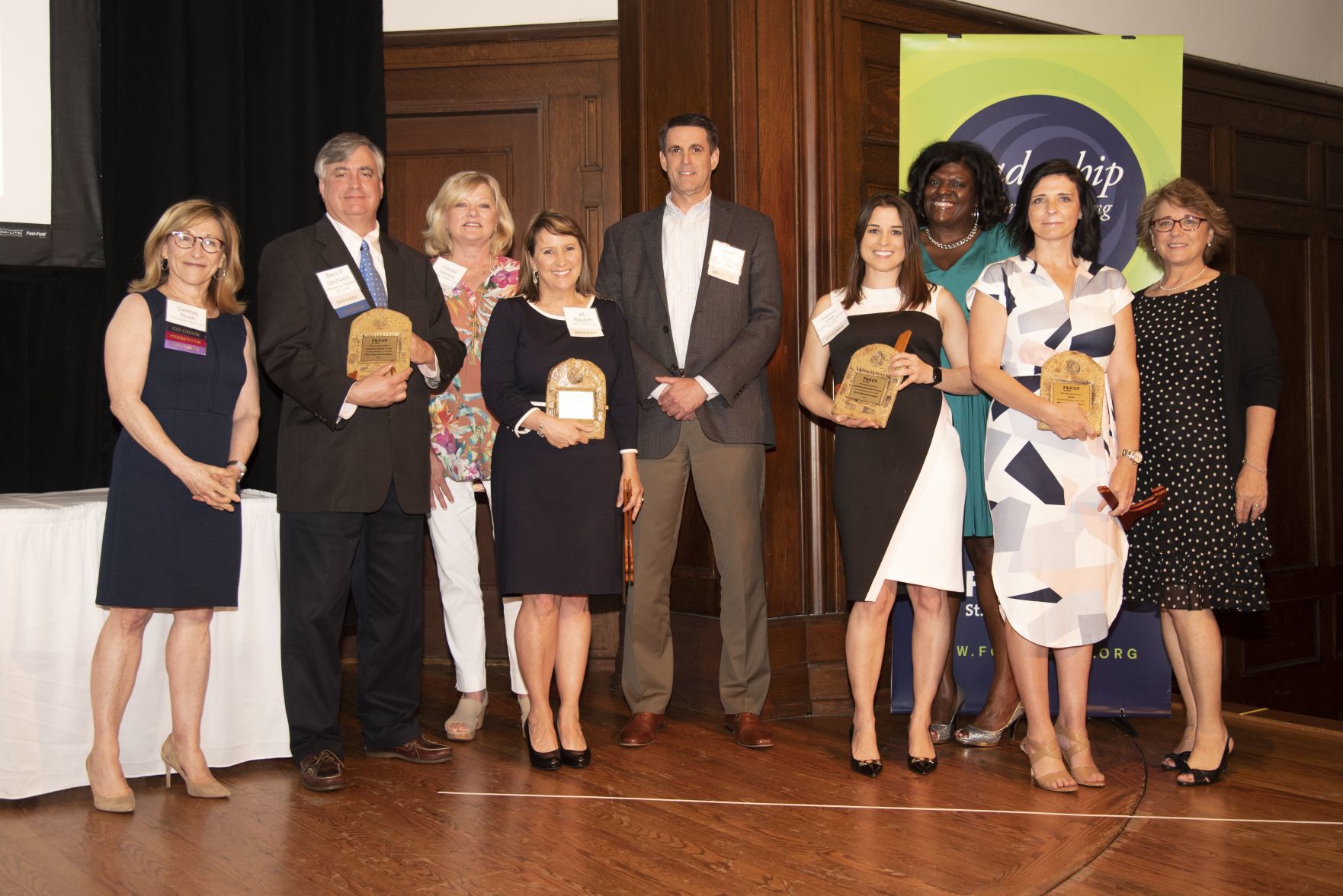 2019 FOCUS St. Louis Promoting Stronger Community Award winners: Rebuilding Together St. Louis, Gateway to Innovation, HealthWorks! KidsÕ Museum St. Louis, NCADA